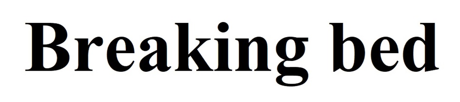 BREAKING BED