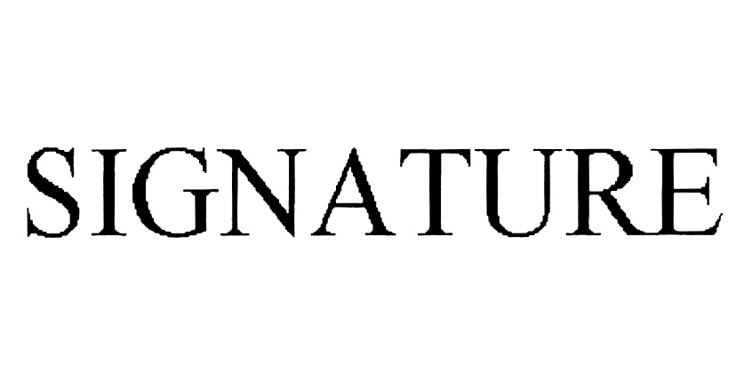 SIGNATURE